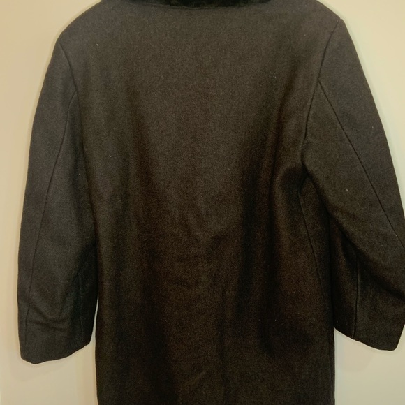 Vintage Sears black coat with faux fur collar - Picture 4 of 8